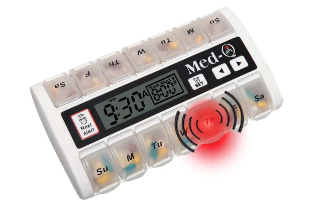 pill dispenser for mom's prescription