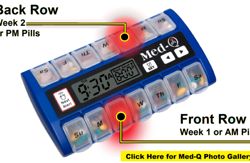 Med Q Smart Pill Reminder With Alarms Smart Pill Reminder With Flashing Lite Box Guides 5837