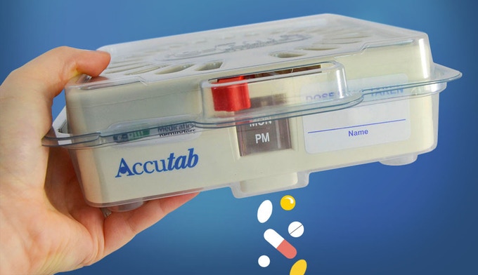 Pill Dispenser - Accutab - Weekly - Up to 3 Times Per Day - Large