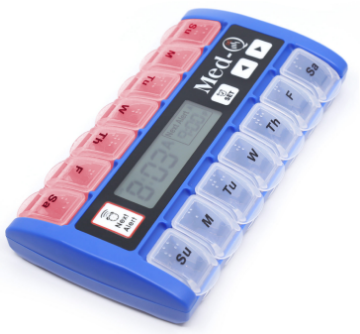 pill box with alarms