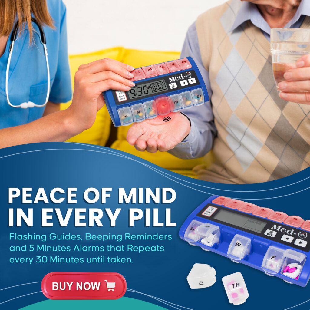pill organizer with alarm