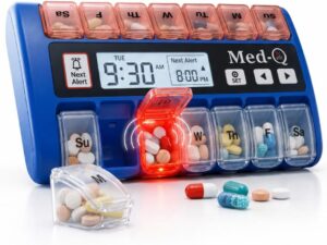 medq pillbox reminder with alarms