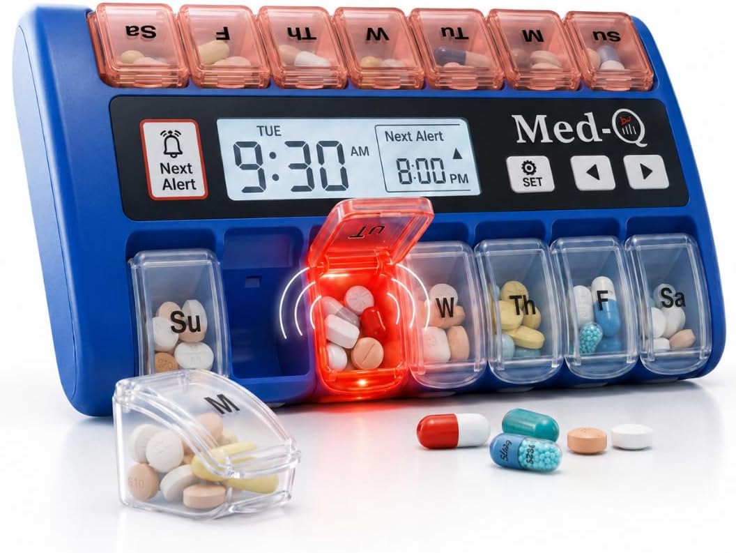 medq pillbox reminder with alarms